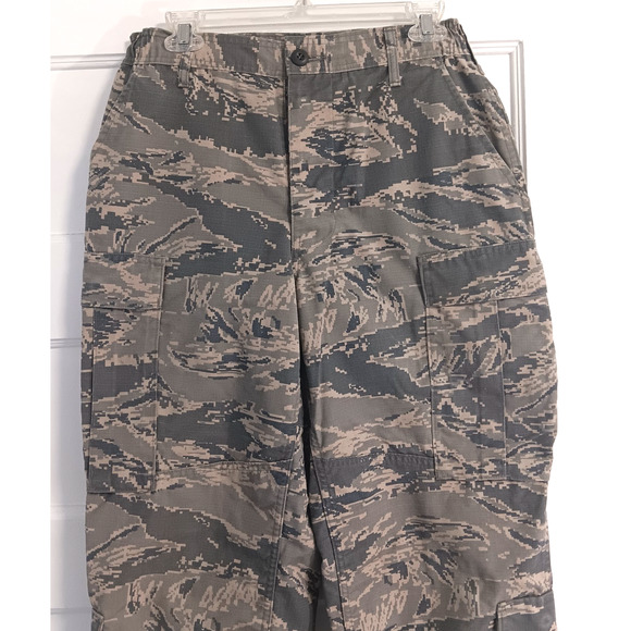 Camo Pants Mens 30R Tiger Stripe Cargo Ripstop BDU Tactical Military Fatigues - Picture 3 of 14